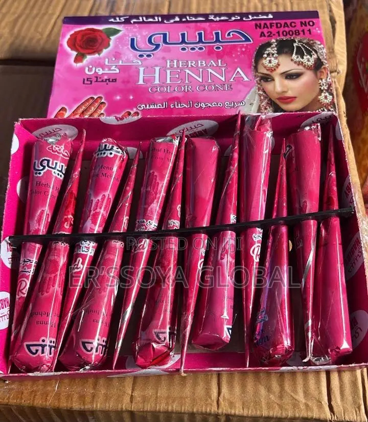 Red Henna Cones
