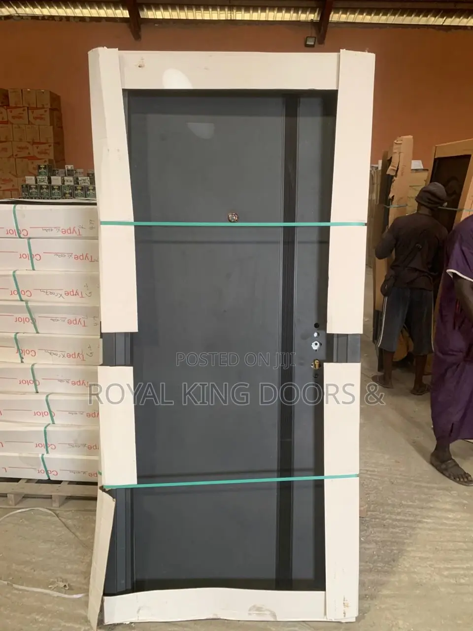 70mm Steel Security Doors Black