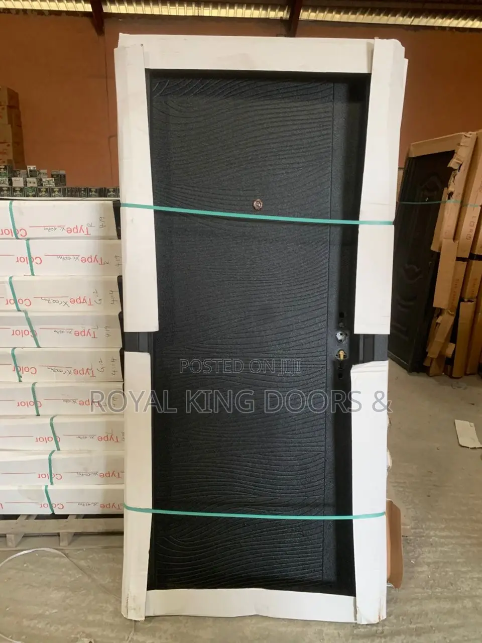 70mm Steel Security Doors Black