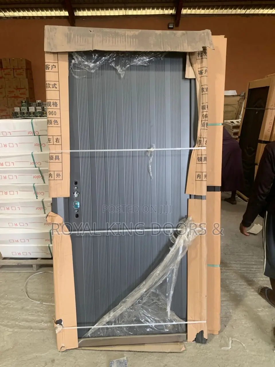 70mm Steel Security Doors Black