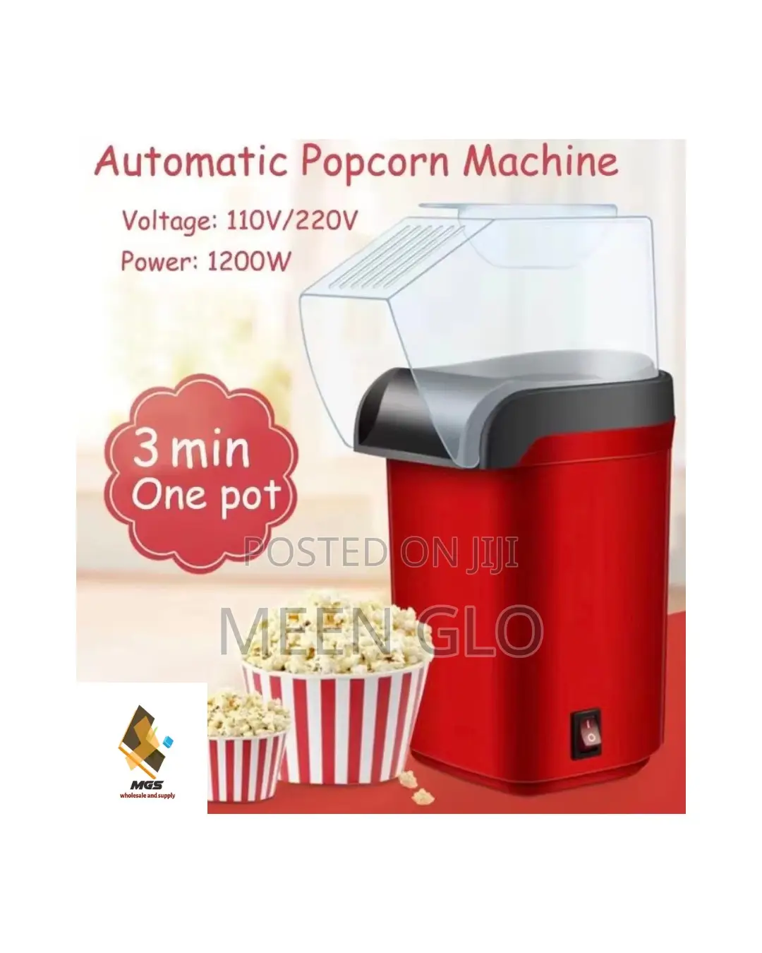 Portable Mini Popcorn Maker