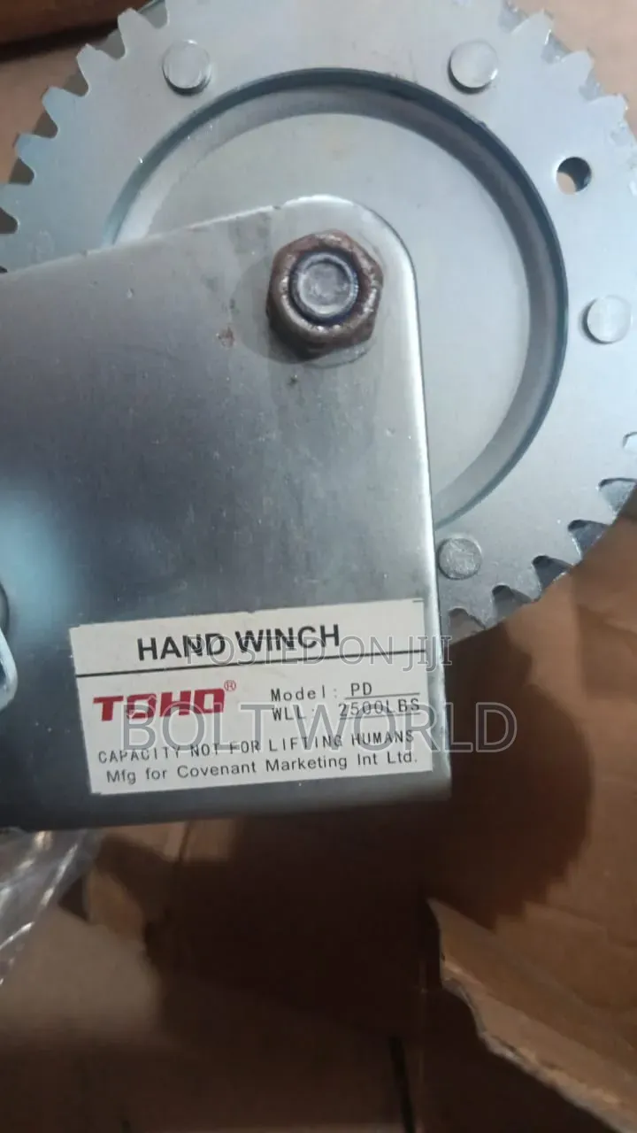 Toho Hand Winch for Industrial Use