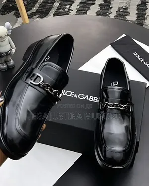 High Quality Dolce and Gabbana Men's Chain Flat Shoes
