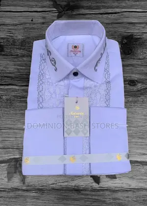 Designer White Saturia Shirt