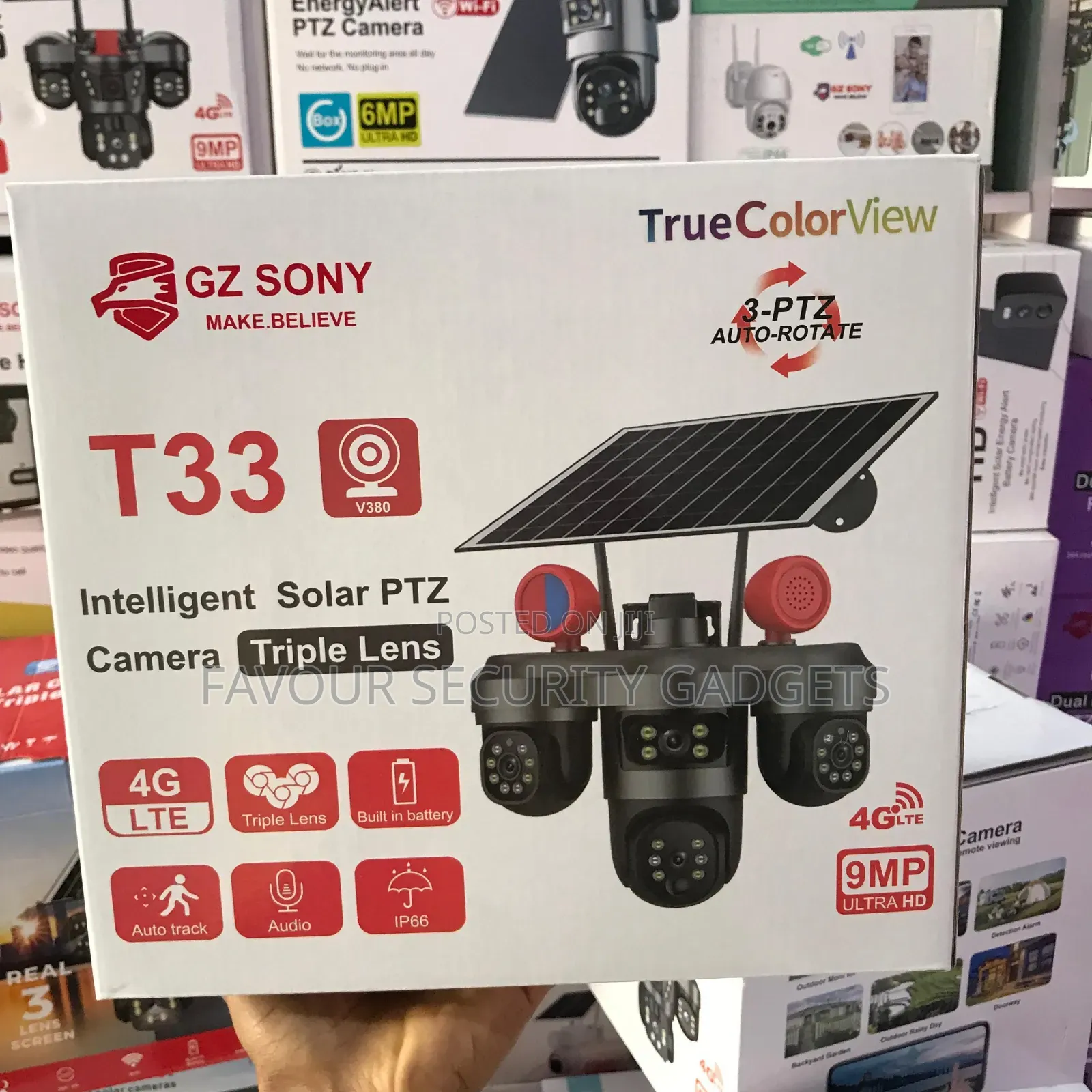 T33 Triple Lens Solar Ptz Camera