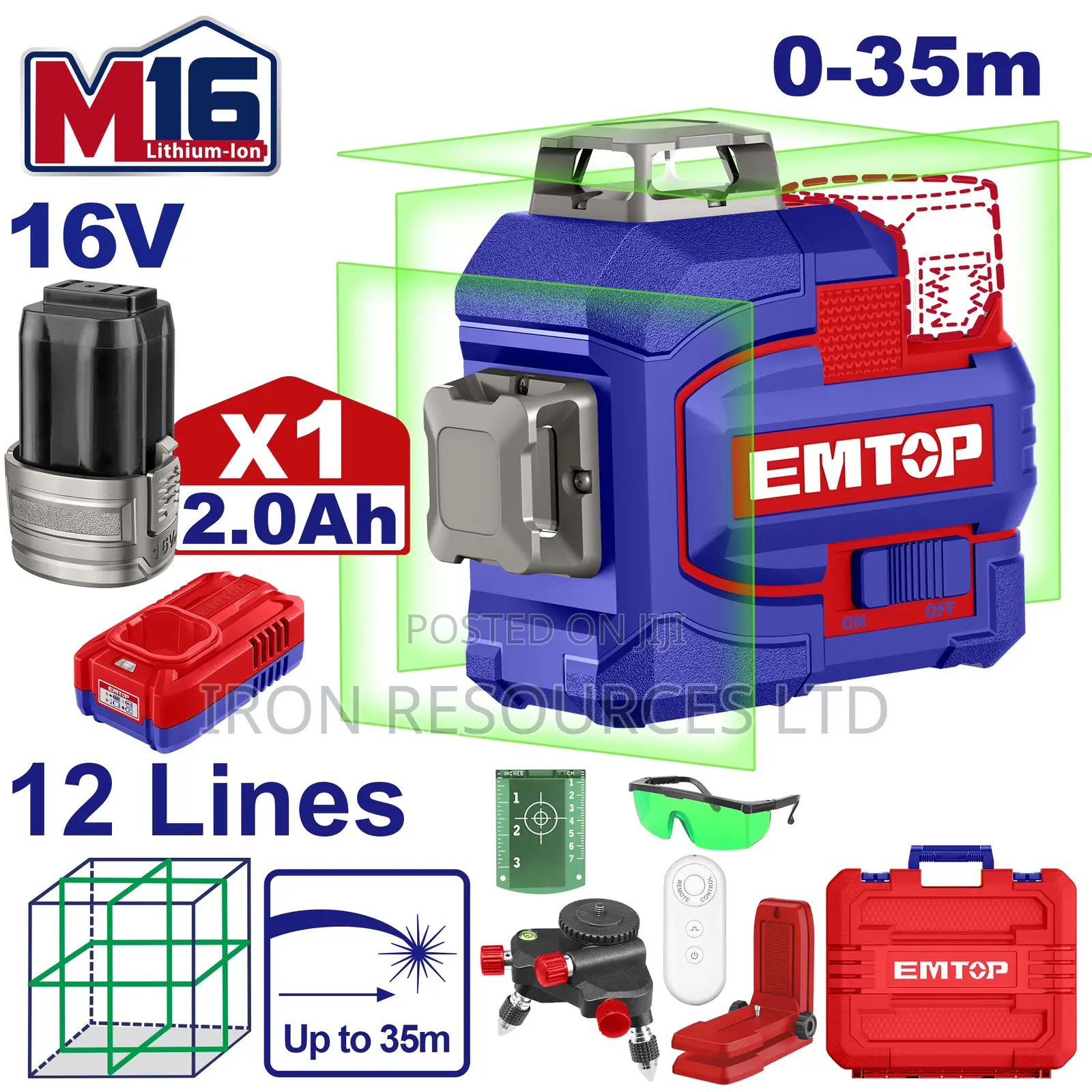Cordless 3d-Laser Level (12 Lines)