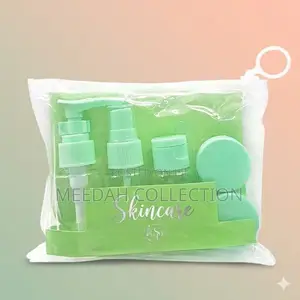 Transparent Travel Cosmetic Plastic Bottle 6-Piece Set