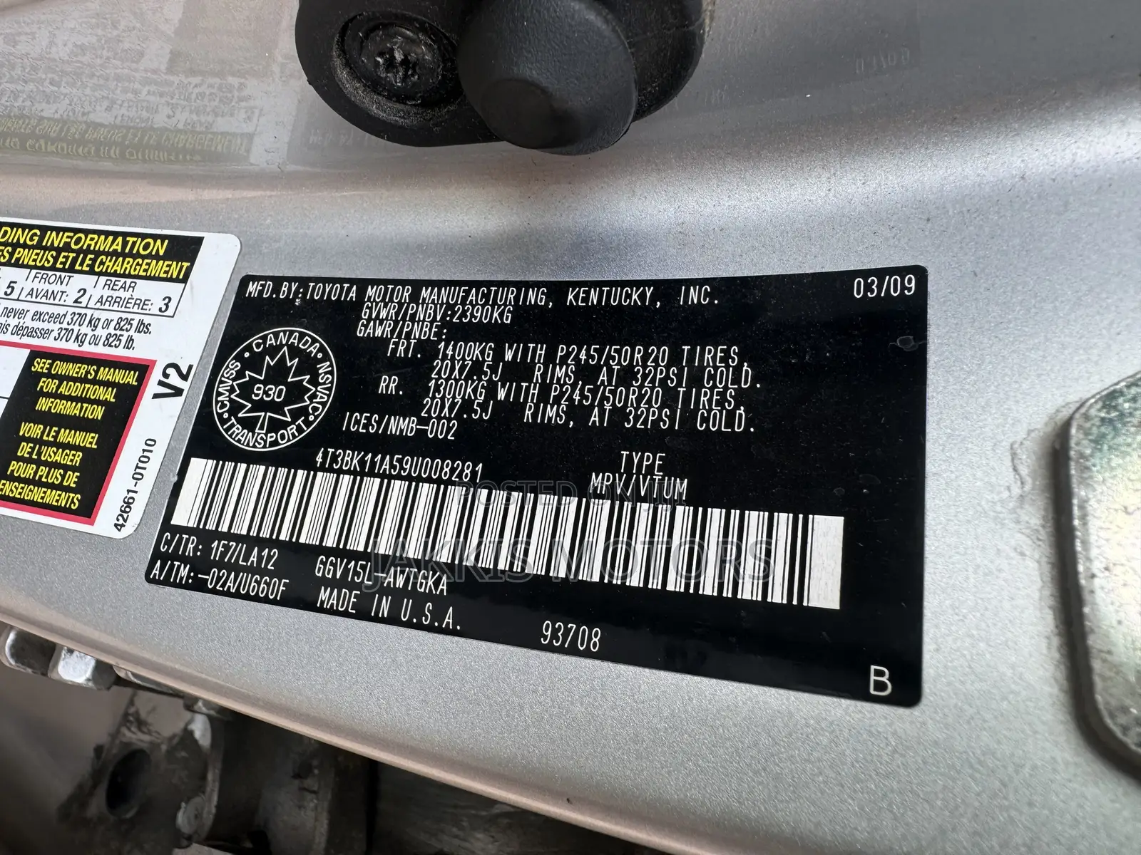 Toyota Venza 2011 Silver