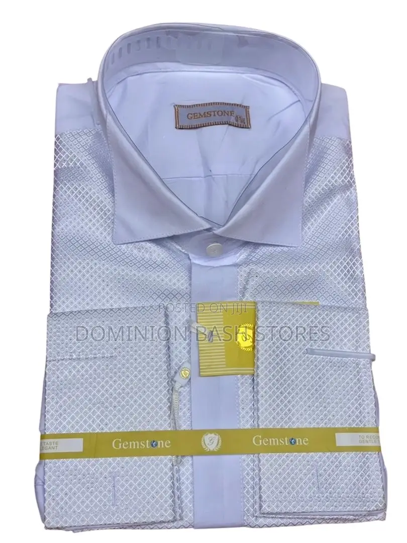 Gemstone White Designer Shirt