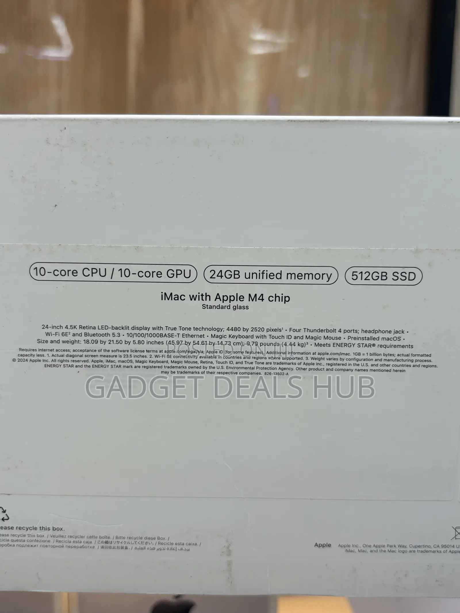 Apple iMac With M4 Chip 24/512gb