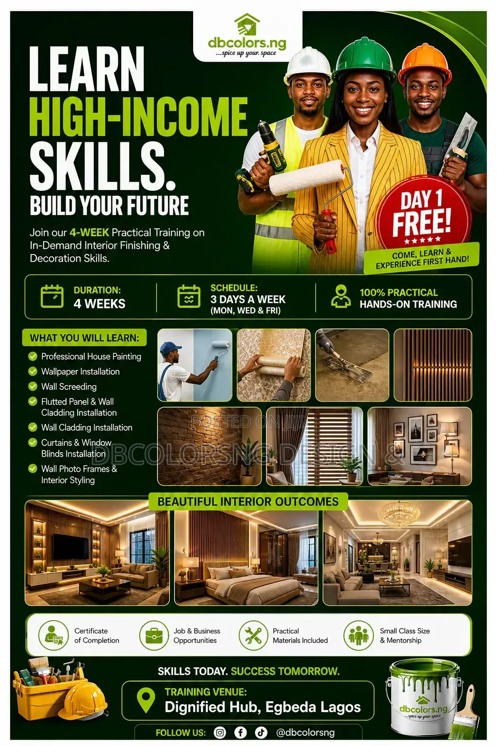 Interior Finishing Decor Skills Training