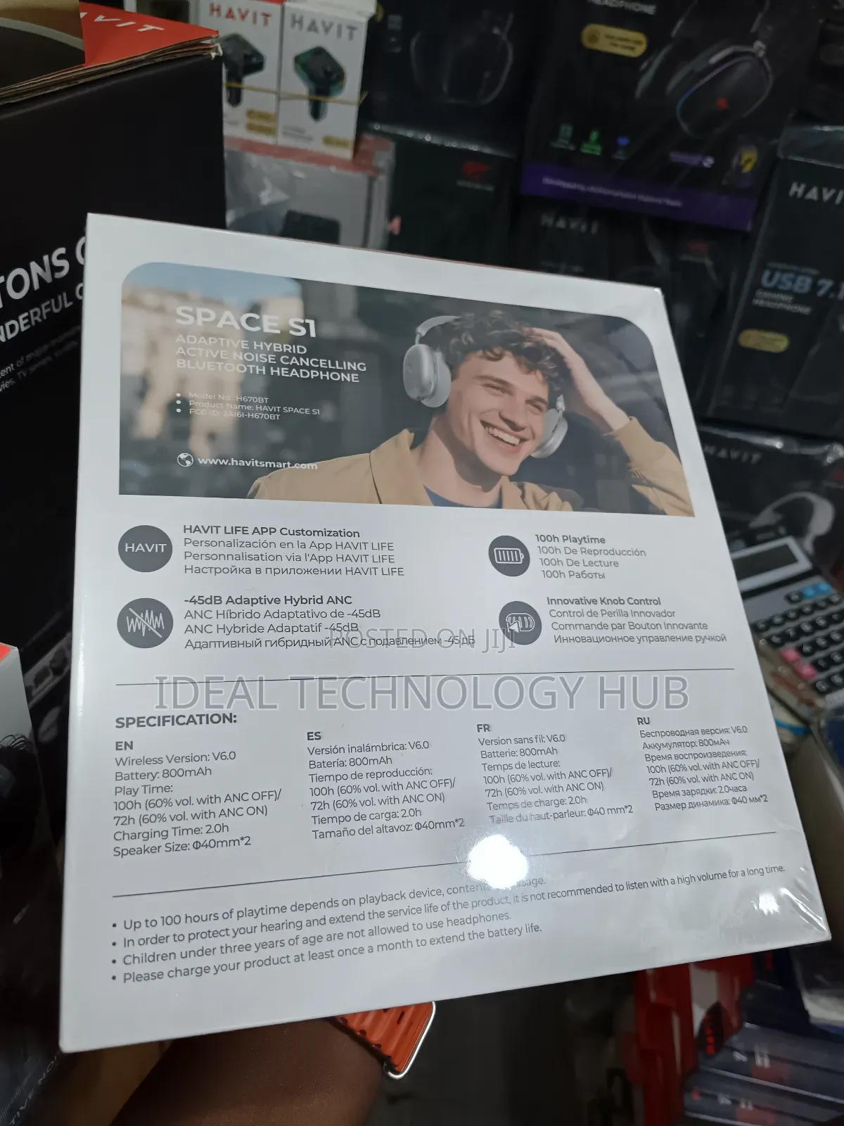 Havit Space S1 Noise Cancellation Wireless Headset