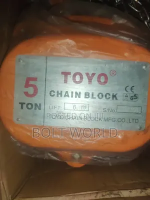 Toyo Chain Block 5 Tons