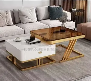 Lucky Marble and Glass 2in1 Centre Table