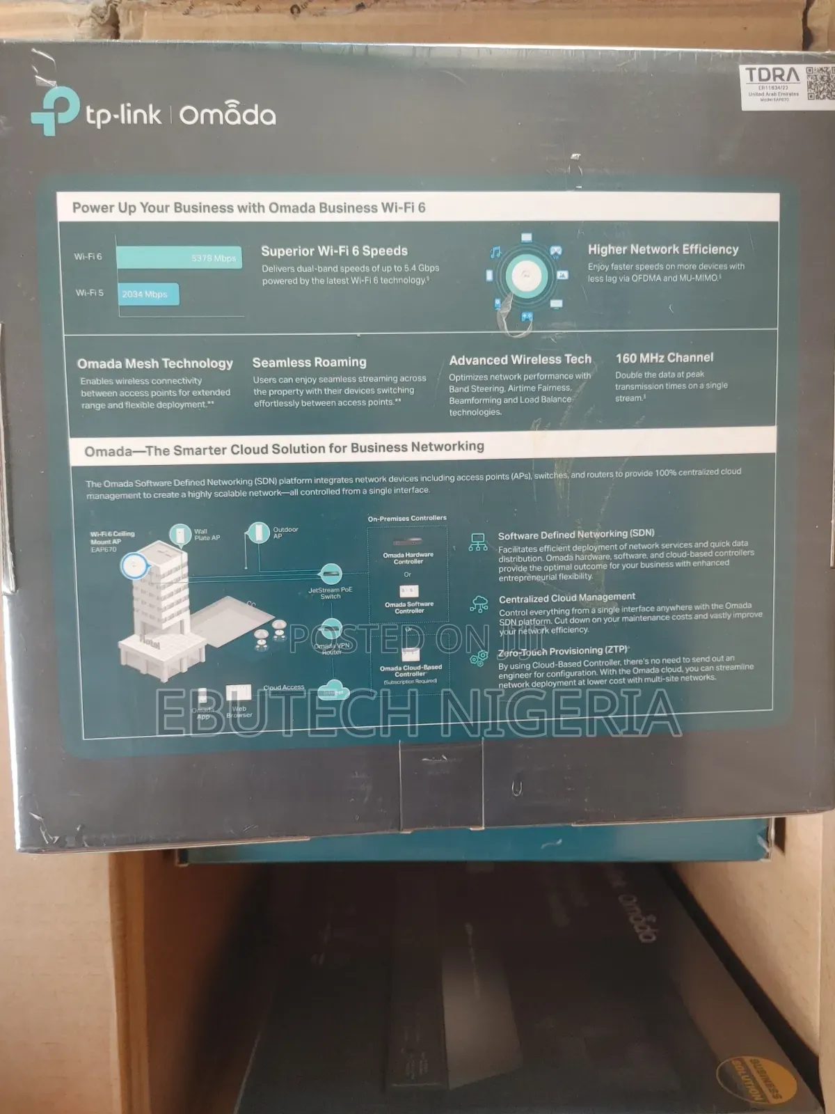Tp-Link Ax5400 Ceiling Mount Wi-Fi 6 Access Point Eap670
