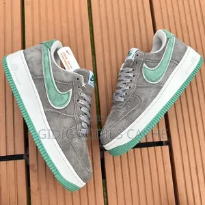 Nike Air Force 1-Inspired Grey Suede Mint Sneakers Size 41-48
