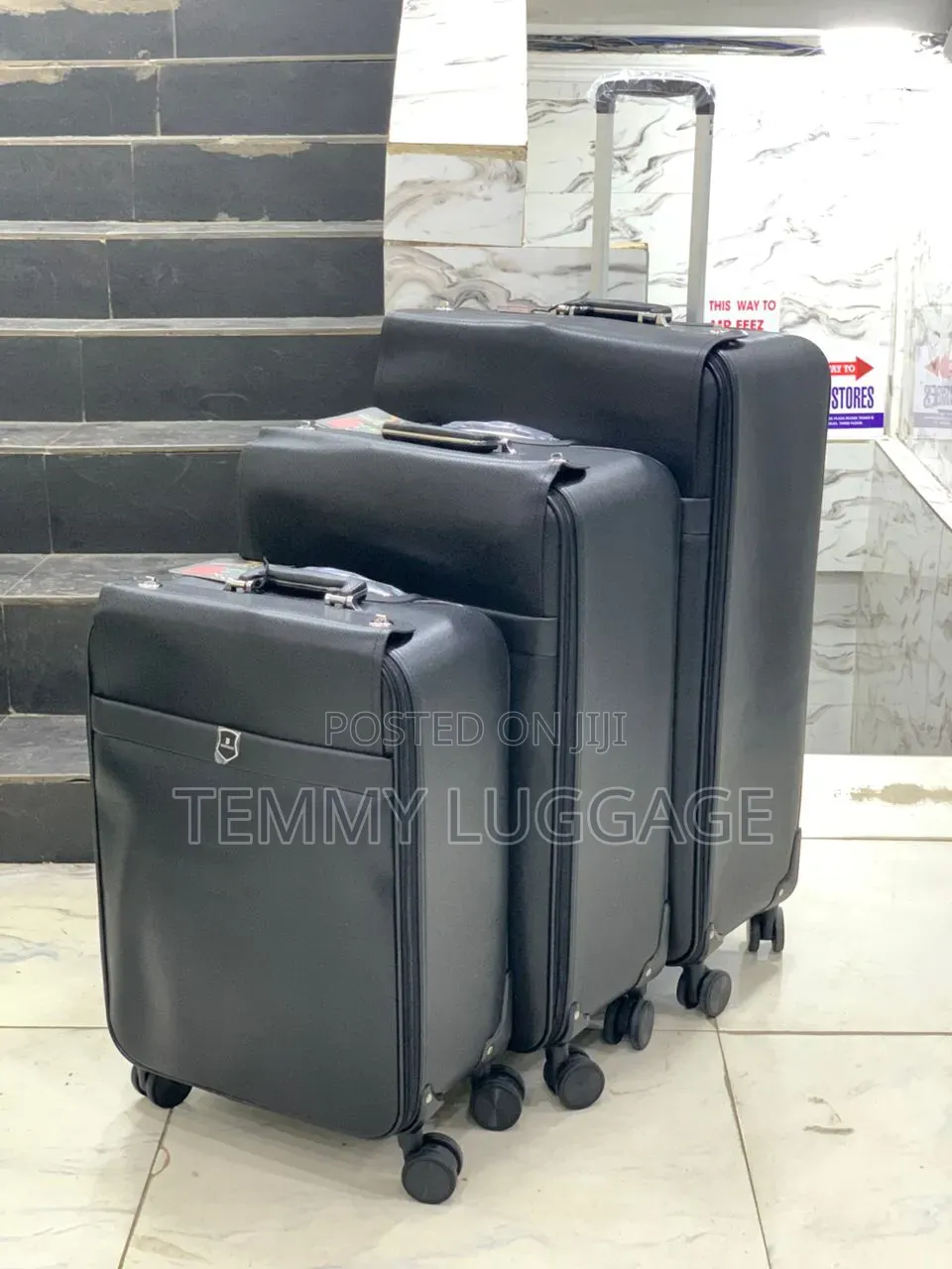 Leather Traveling Luggage Boxes