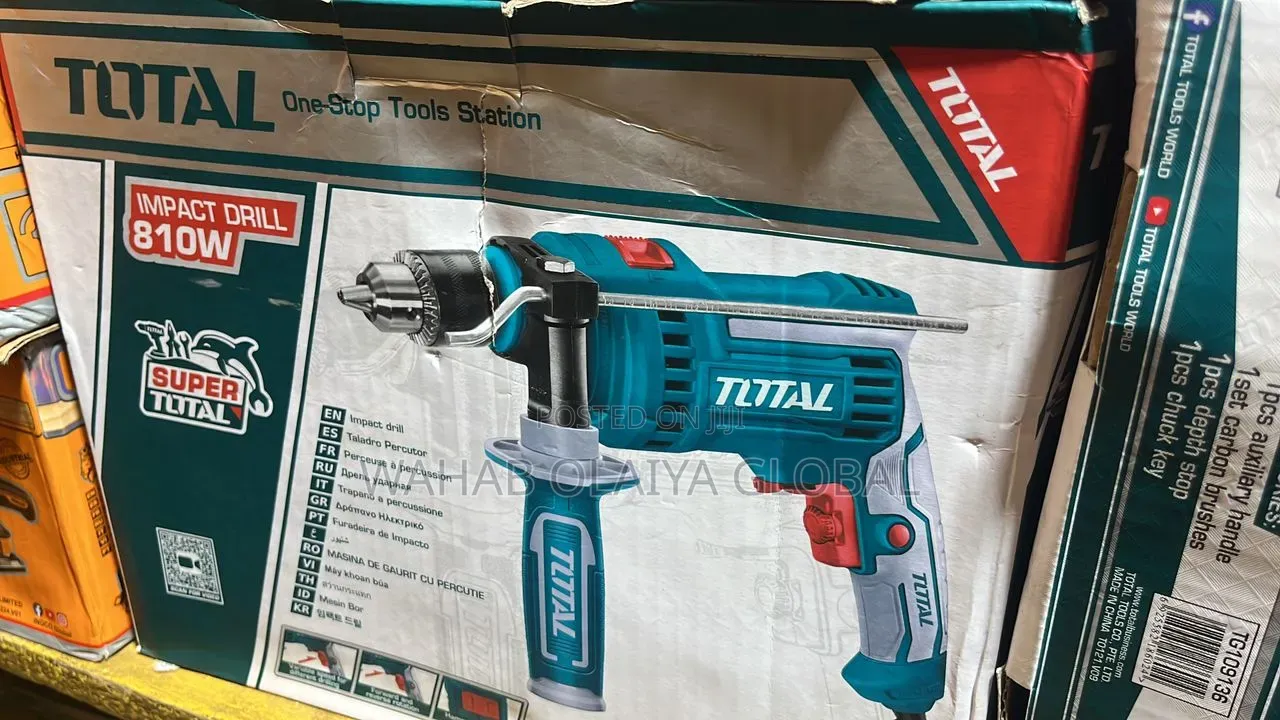 Total 810w Impact Drill 13mm Variable Speed Tg