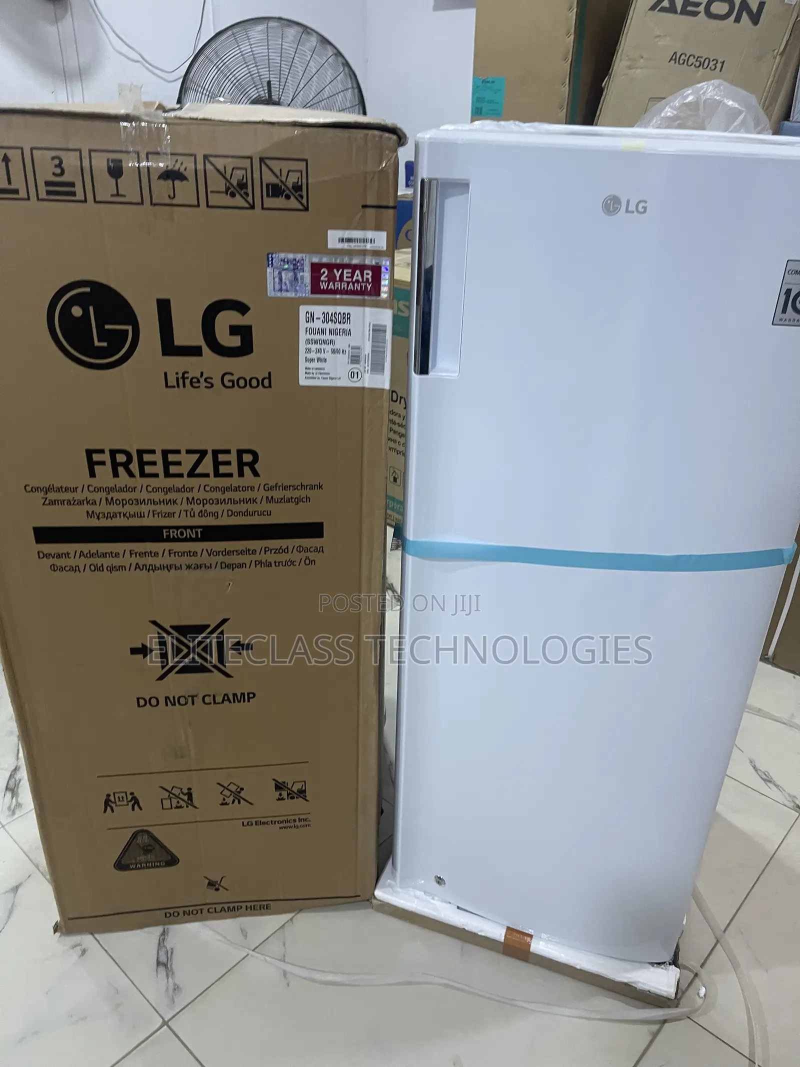 Lg 168l Upright Freezer Gn-304sqbr