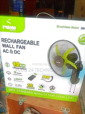 Reachable Wall Solar Fans