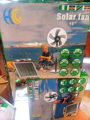Hc 16 Inches Solar Standing Fan