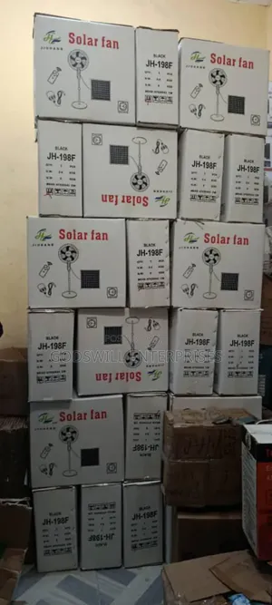 Jiuhang Jh-198f Solar Rechargeable Standing Fans.
