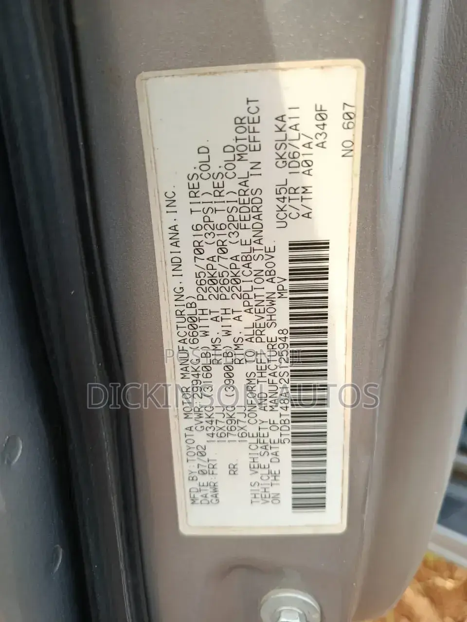 Toyota Sequoia 2003 Silver