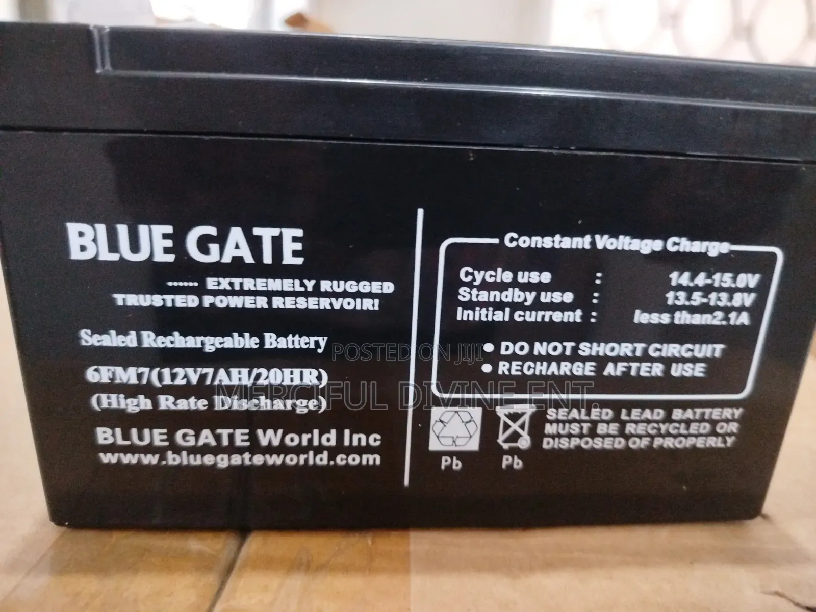 Bluegate Ups 12v7 Battery