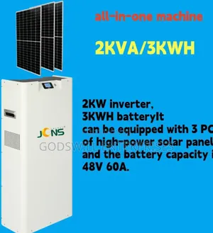 JCNS Brand All-in-One Solar Energy System, Specifically a 3kwh 2000w