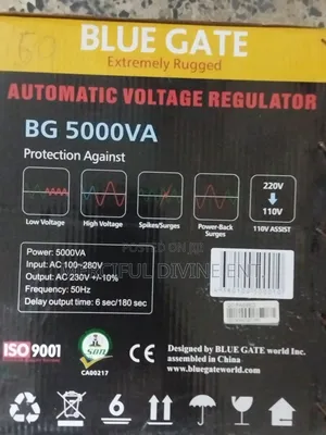 Bluegate Stabilizer 5kva Bg5000 Automatic Voltage Regulator