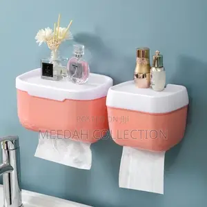 Wall-mounted Waterproof Tissue Holder Organizer