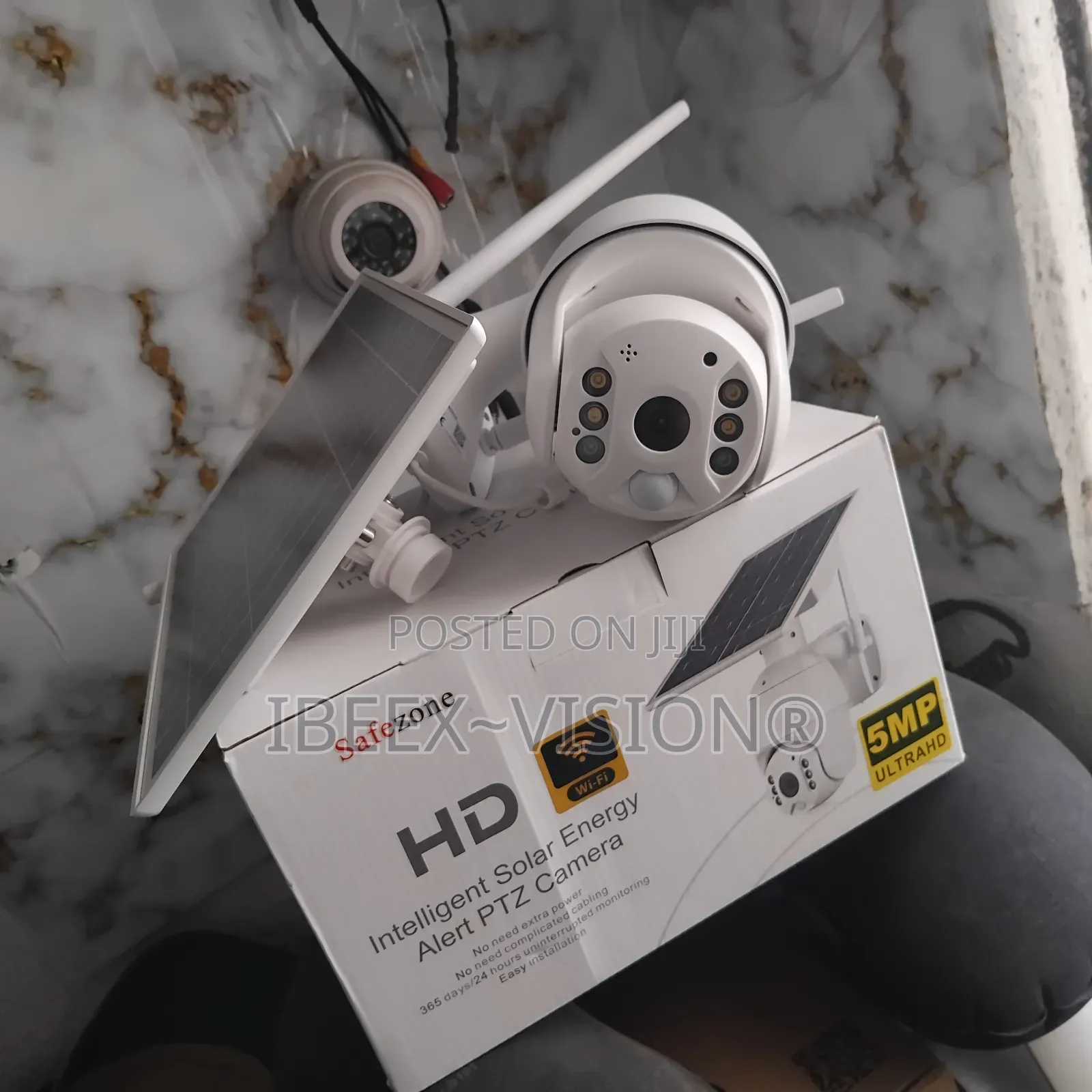 Intelligent Solar Power PTZ Camera Wi-Fi 5mp Ultrahd