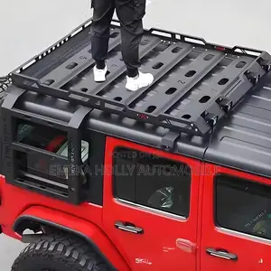Roof Rack Cargo Basket for 2007-2018 Jeep Wrangler Jk 4-Door Models.