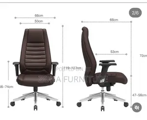 Executive Office Swivel Chair, Black, Green