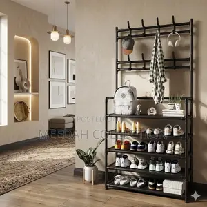 Multi-Functional Shoe and Hat Rack