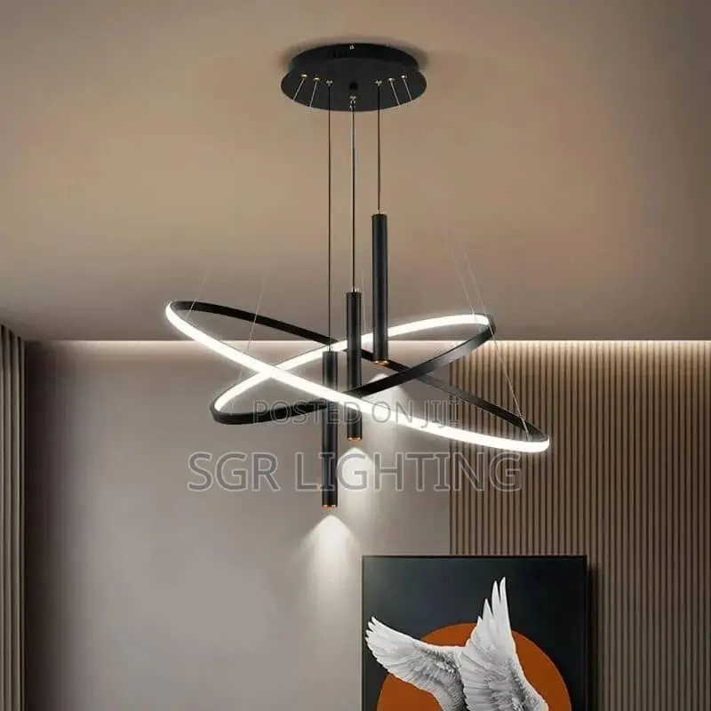 Modern Round Led Chandeliers for Living Room Dining Room Kitchen