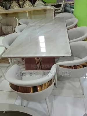 Marble Top Dining by 8 Seaters