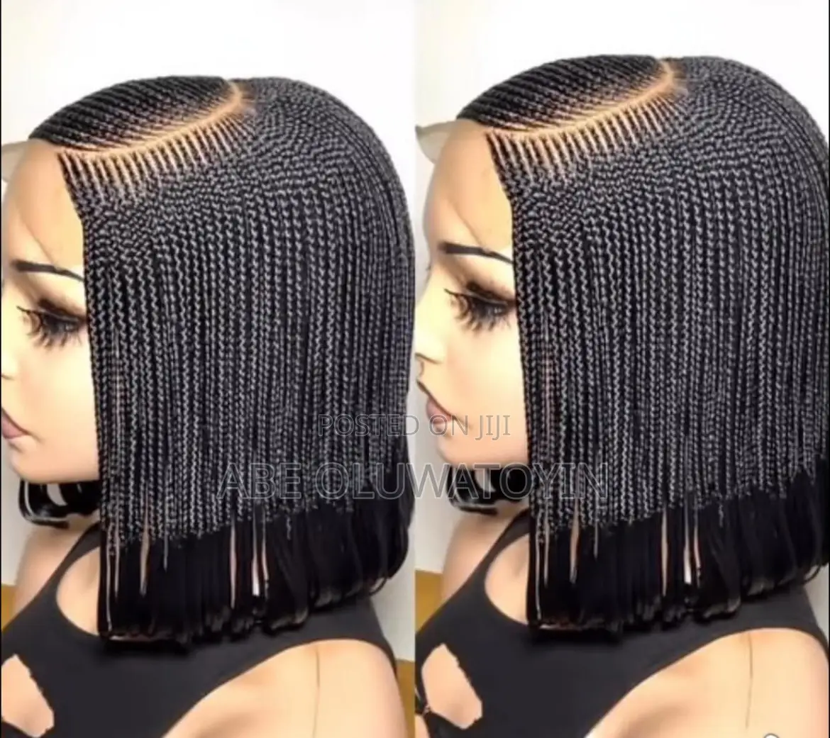 C Cut Braided Wig