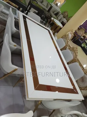 Quality Wooden Top Dining Set by 8 Seaters