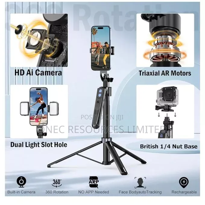 Es B180 Auto Face Tracking Selfie Stick Phone Tripod