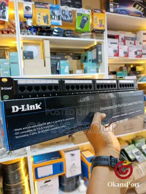 Commscope D-Link Cat6 Patch Panel 24 Port Rj45 Rack Mount Network Utp