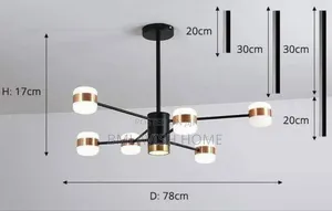 Nordic-Style 6-Light Led Chandelier