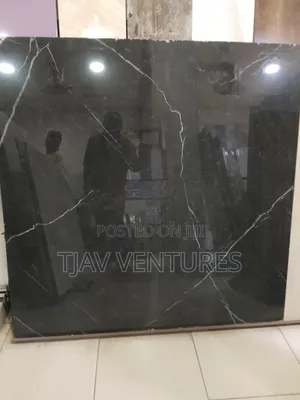 Spanish Black Floor Touch of White Floor Tiles