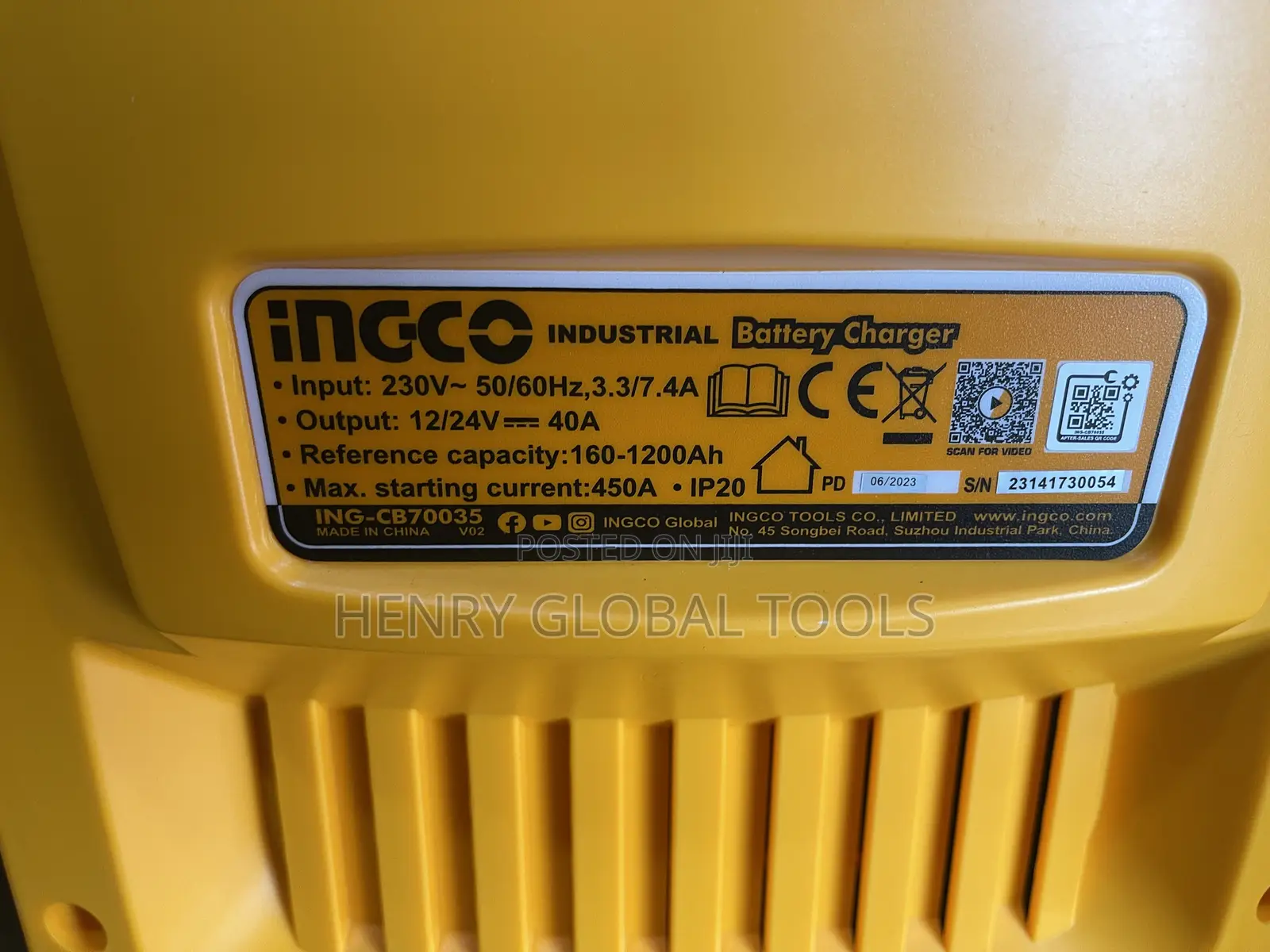 12v/24v 40amps Ingco Battery Charging Machine