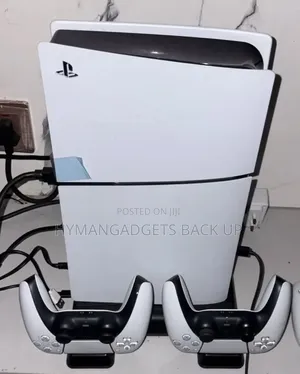 Uk Used Ps 5 Slim 1tb Stand Version With 2 Pads and 10 Licenced Games