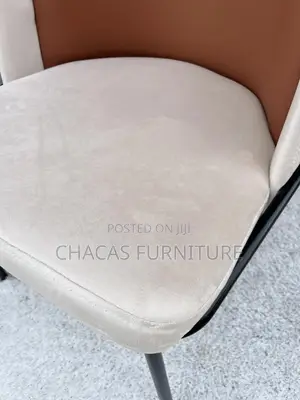 Modern Duo-Tone Dining Chair - Premium Nordic Upholstered Seat