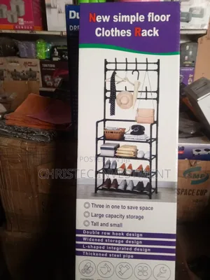 5 Layers Multifunctional Hat-shoe And Suit Rack With Cover