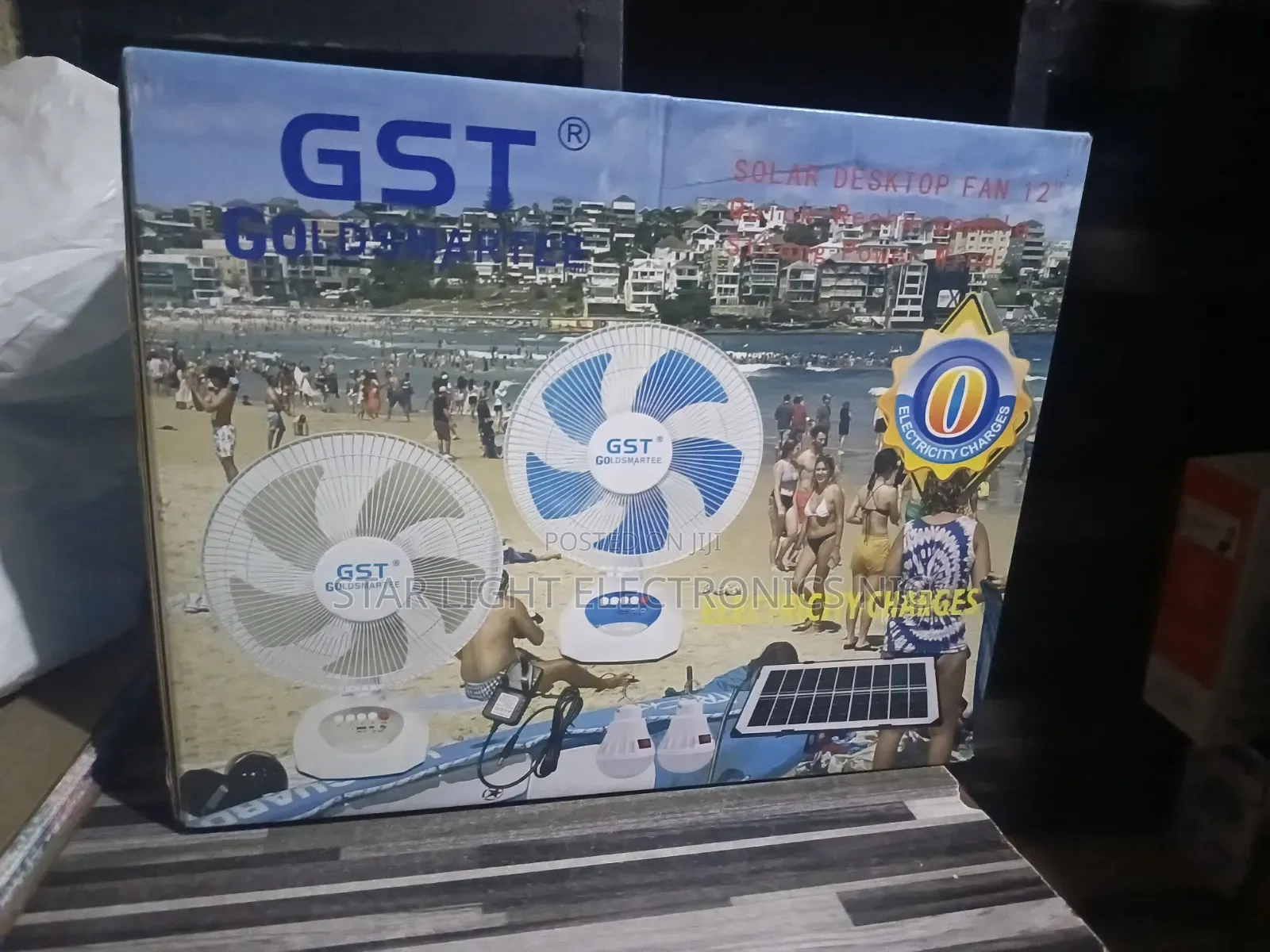 Gst Table Solar Fan