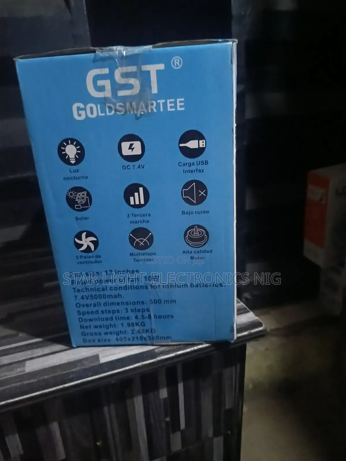 Gst Table Solar Fan