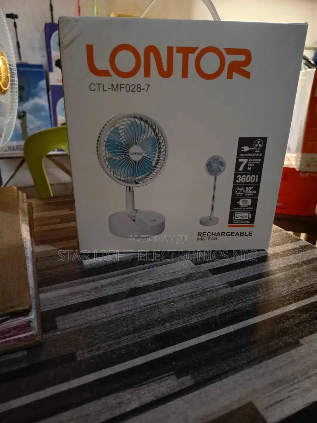 Rechargeable Foldable Fan